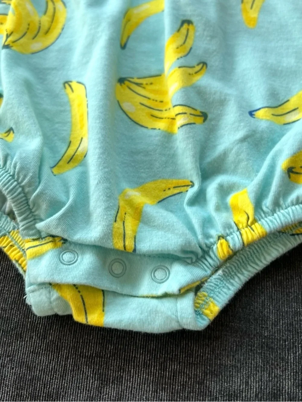 Old Navy Baby Girls Banana Print Ruffle Sleeve Bubble Size 12-18 Months